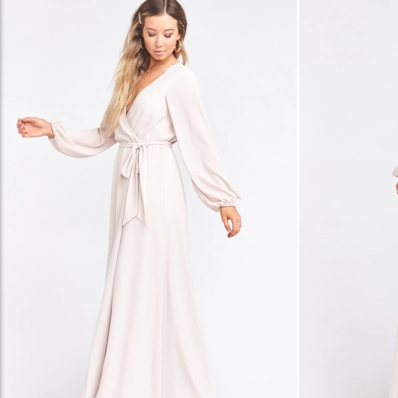 Show me your Mumu lady long sleeve wrap dress - Picture 4 of 5